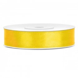25 m Satinband Yellow 12 mm