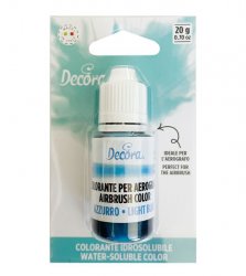 Airbrushfärg ljusblå för bakning