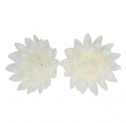 Ätbar tårtdekoration waferblomma Vit 14 st