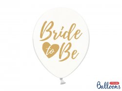6 st Ballonger Bride To Be - guld