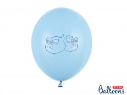 Ballonger blå babyskor