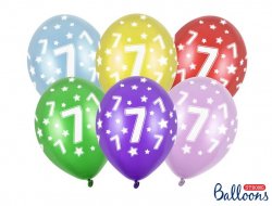 Ballonger med siffran 7