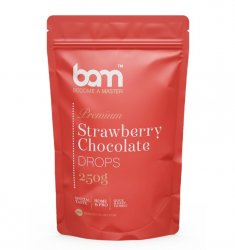 BAM Chokladpellets Jordgubb 250 g