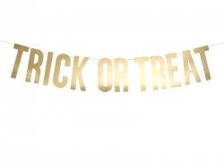 Banner i guld Trick or Treat