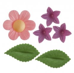 Ätbara waferdekorationer blommor