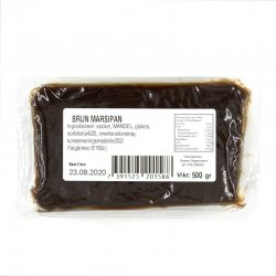 Marsipan chokladbrun 500 g