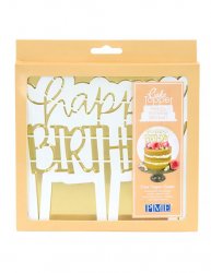 PME Cake Topper Cutter Happy Birthday Modern