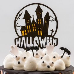 Cake Topper Haunted House