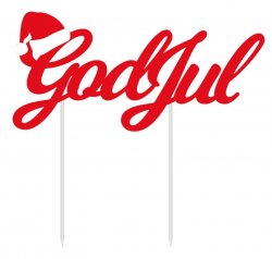 Cake Topper God Jul