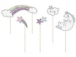 Cake Toppers Unicorn 5 st