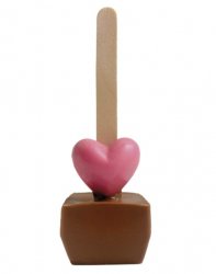 Varm choklad på pinne Hjärta