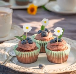 Cupcake toppers prästkragar