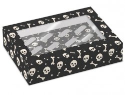Cupcakesbox 12 muffins skeleton