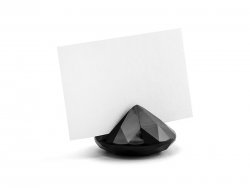 Placeringskort hållare Diamond Black