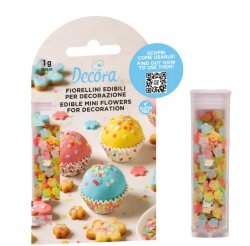 Ätbara dekorationer blommor
