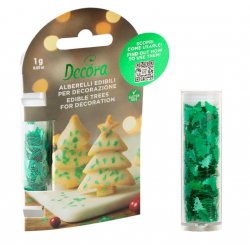 Ätbart glitter julgranar