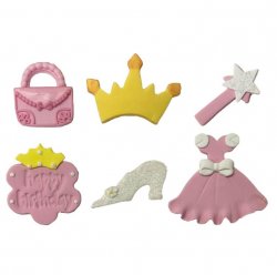 Sockerdekorationer prinsessor