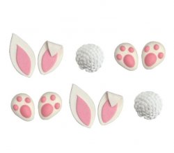 Decora sockerdekorationer Make a bunny