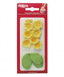sockerdekorationer blommor & blad