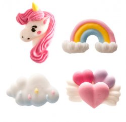 Sockerdekorationer unicorn