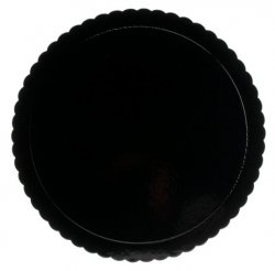Dekora Tårtbricka Scallop Svart 25 cm