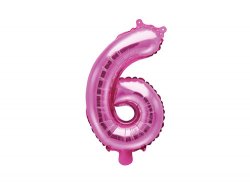 Folieballong rosa 35 cm - Nr 6