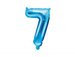 Folieballong blå 35 cm - Nr 7