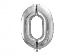 Sifferballong silver 86 cm - Nr 0