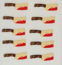 Ätbara chokladdekorationer Halloween