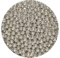 FunCakes Strössel Chokladkulor Metallic Silver