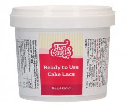 Cake lace pearl gold