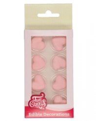sockerdekorationer rosa hjärtan