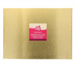 FunCakes Cake Board Oblong Gold 40x30cm