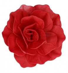 Waferblomma röd ros