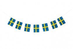 Girlang svenska flaggan