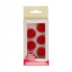röda marsipanrosor