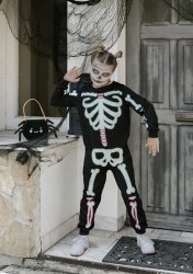 skelett maskeraddräkt