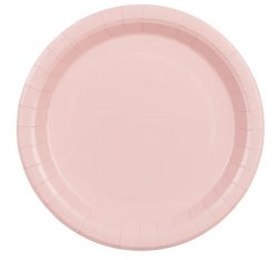 Paperilautaset Vaaleanpunainen 23 cm