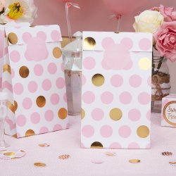 Pattern Works Party Bags Dots Rosa 5-pack