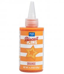 Färdig orange glasyr