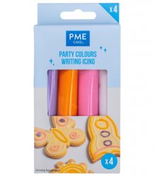 PME Dekorationsglasyr Party Colours 4-pack