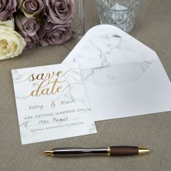 Scripted Marble Save The Date