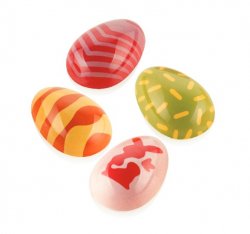 Silikomart Choco Stamp för praliner Påskägg 4 st