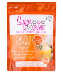 Smaksatt florsocker Salted Caramel 500 g