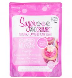 smaksatt florsocker strawberry milkshake