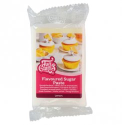 smaksatt sockerpasta citron