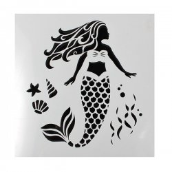 Stencil Mermaid