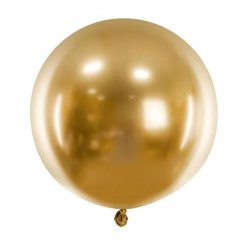 Stor guldfärgad ballong