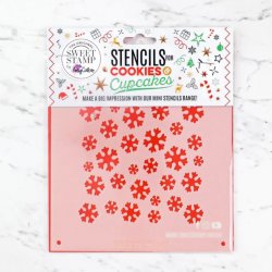 Stencil till cookies snowflake