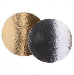 Tårtbricka guld/silver 20 cm 3-pack